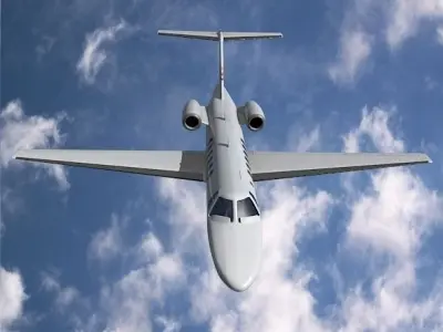 Cessna Citation cj3 private jet 3D model