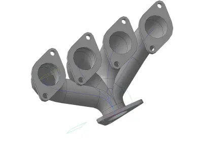 collector exhaust manifold Free 3D model