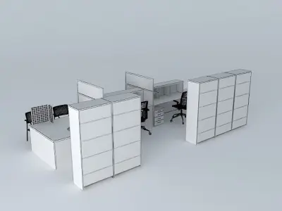 Office furniture 3D model shop