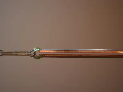 Egyptian Pantheon - Apophis One-Handed Sword Low-poly 3D model