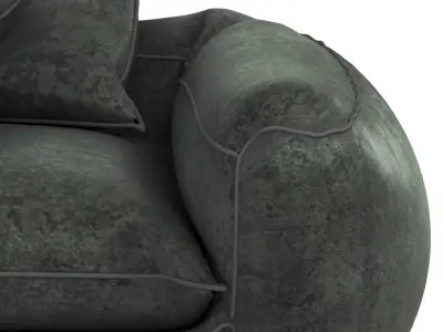  puff Sofa Free 3D model