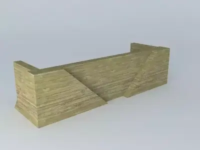 Reception table Free 3D model