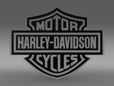 Harley-Davidson Logo 3D model