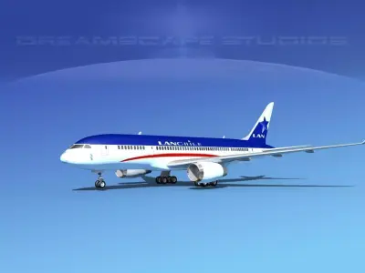 Boeing 787-8 Lan Chile 3D model