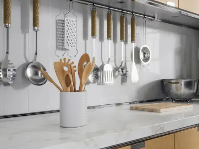  Wooden Utensils Jar Model 