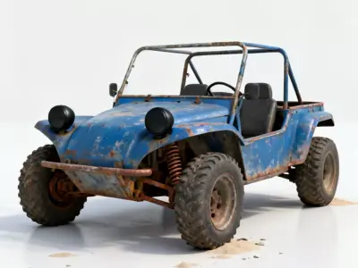 Desert-Scrapper Dune Buggy 3D Model Low-poly 3D model