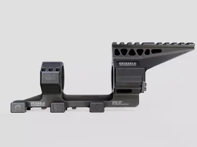 Geissele Super Precision 34mm Vanguard Scope Mount Free low-poly 3D model