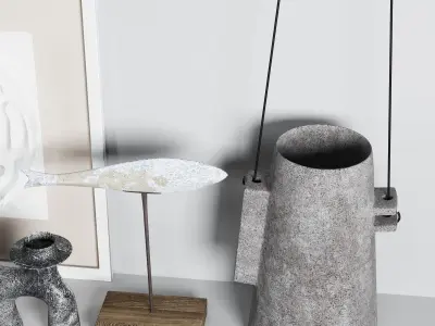 Decorative set 7 personalised lantern lamp 3D model