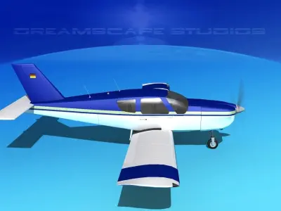 Socata TB-20 Trinidad V02 3D model