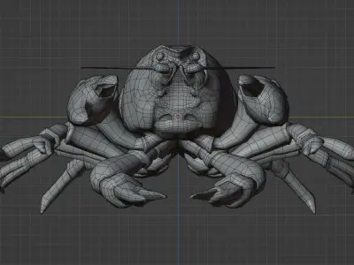 Lobster 3D-Model Low-poly 3D model