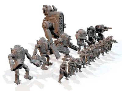EISENMANN MECH INFANTRY COLLECTION 2 - BY CIZJUT 3D print model