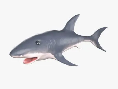 Shark Low-poly 3D model