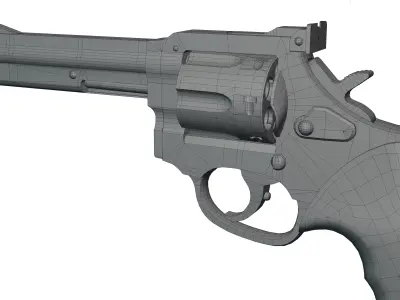 Pistol Gun Weapon Low-poly 3D model