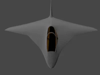 BWB fighter 3D model