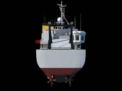 Xiangyanghong No10 China 10000ton  Research ship 3D model