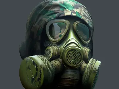 Helmet 3d model military combat Military scifi Low-poly 3D model order