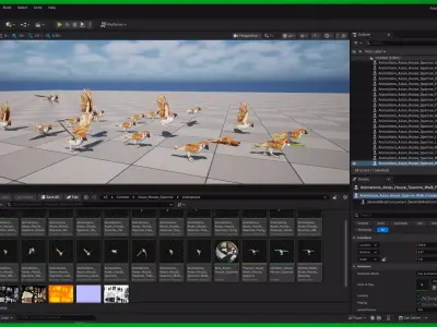 Asian House Sparrow Bird Low-poly 3D model