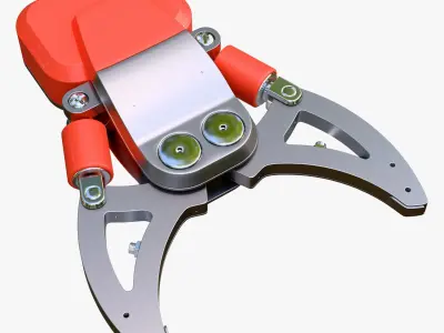 Hydraulic Grapple Claw Grabber M2 3D model