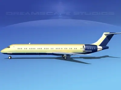 McDonnell Douglas MD-87 Corporate 4 3D model