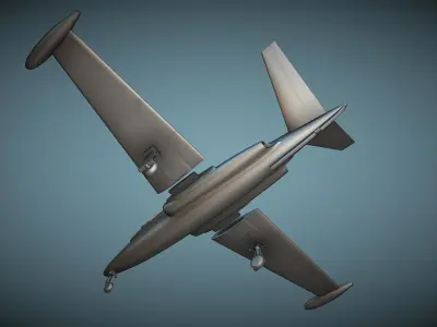 Fouga CM-170 Magister - 3D Printable Model 3D print model