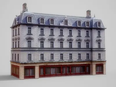 European building 03 Low-poly 3D model