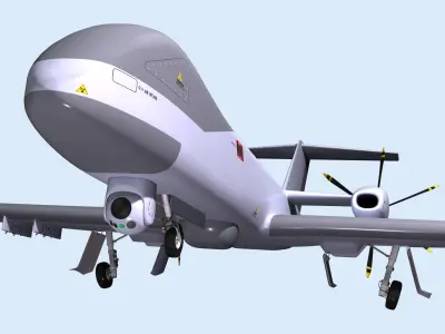 MALE RPAS 3D model