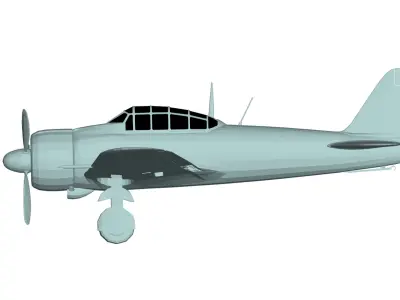 Mitsubishi A6M Zero 3D model