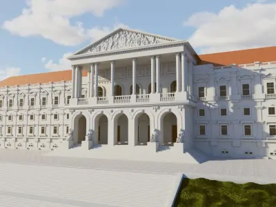 Assembleia da Republica Lisbon Portugal 3D model