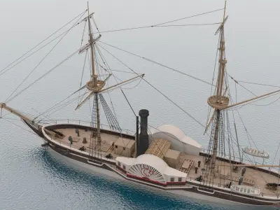 Pervaz-i Bahri Low-poly 3D model