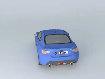 Subaru BRZ FA20 2014 Free 3D model