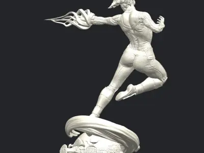 Captain Marvel 3D Model Ready to Print 3D print model