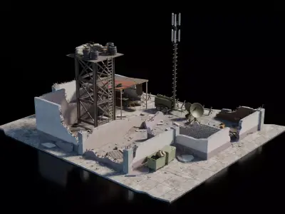 Warzone - Temp Comms Center 3D model