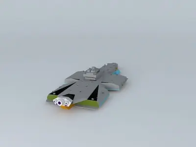 XAC Invader Space aircraft class Free 3D model