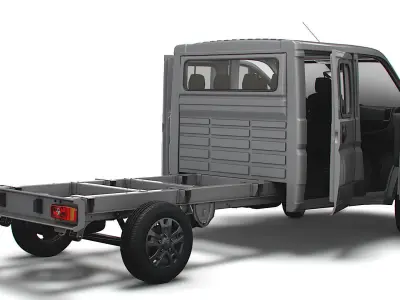 RAM Promaster Chassis Truck CrCab 4035WB HQInterior 2023 3D model