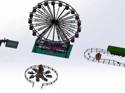Large playground equipment 3D model
