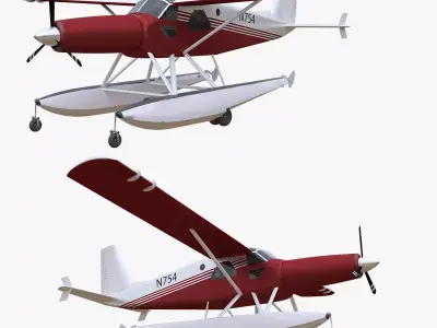 3D Plane - N754 Ugly Duck 3D model
