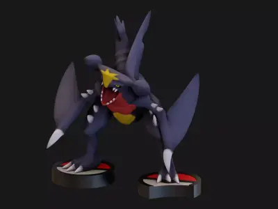 POKEMON GARCHOMP - 1TO10 STL FILE 3D PRINT MODEL 3D print model