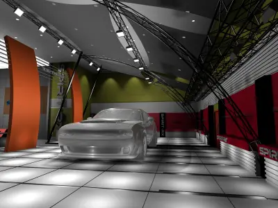 dodge challenger 3D model