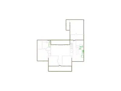 Detailed Exterior Sketch by Interior - 3501-4000 SF - Xactimate 3D model