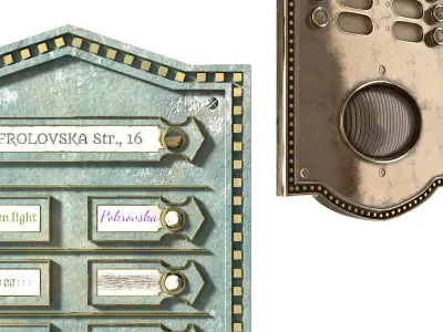 Electric Vintage Doorbell vintage 3D model
