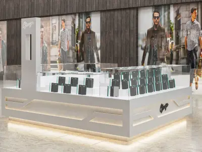 Mobile shop kiosk 3D model