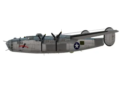 consolidated PB4Y-1 liberator 3D model