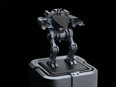 scifi robot 3D model