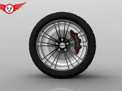 NISSAN wheel Free 3D model