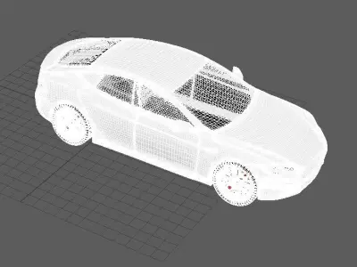 Tesla Model Y 2022 Low Poly 3D Racing and Standard Car Free 3D model