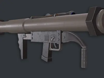 Rocket Launcher Game Ready 4   Low-poly 3D model