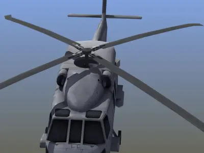 MH60 Seahawk LD1 Low-poly 3D model