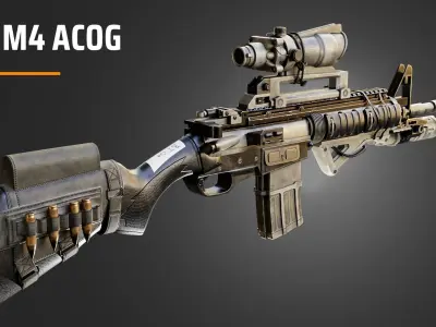 M4 Acog 3D model