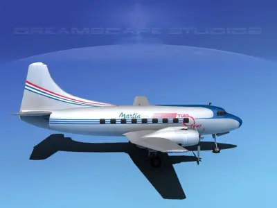 Martin 202 Martinliner 3D model