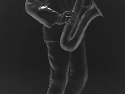 Saxophone Player Free 3D print model